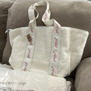 VS Pink Sherpa Tote